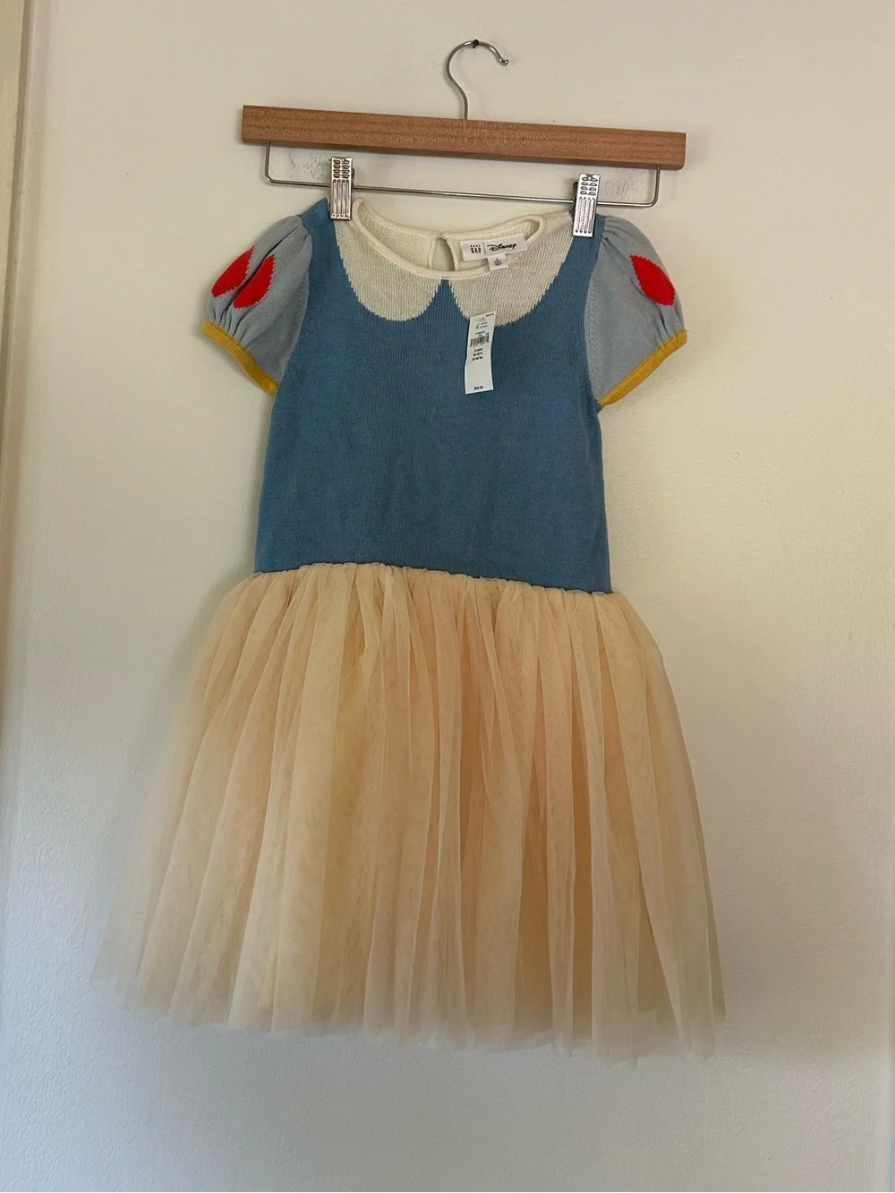 NWT Baby Gap Disney Snow White Girls Tulle Sweater Dress Size 5 years